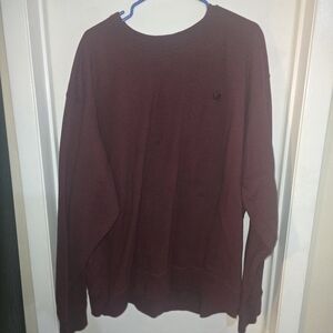 Champion Men's Maroon Crewneck Sweater
